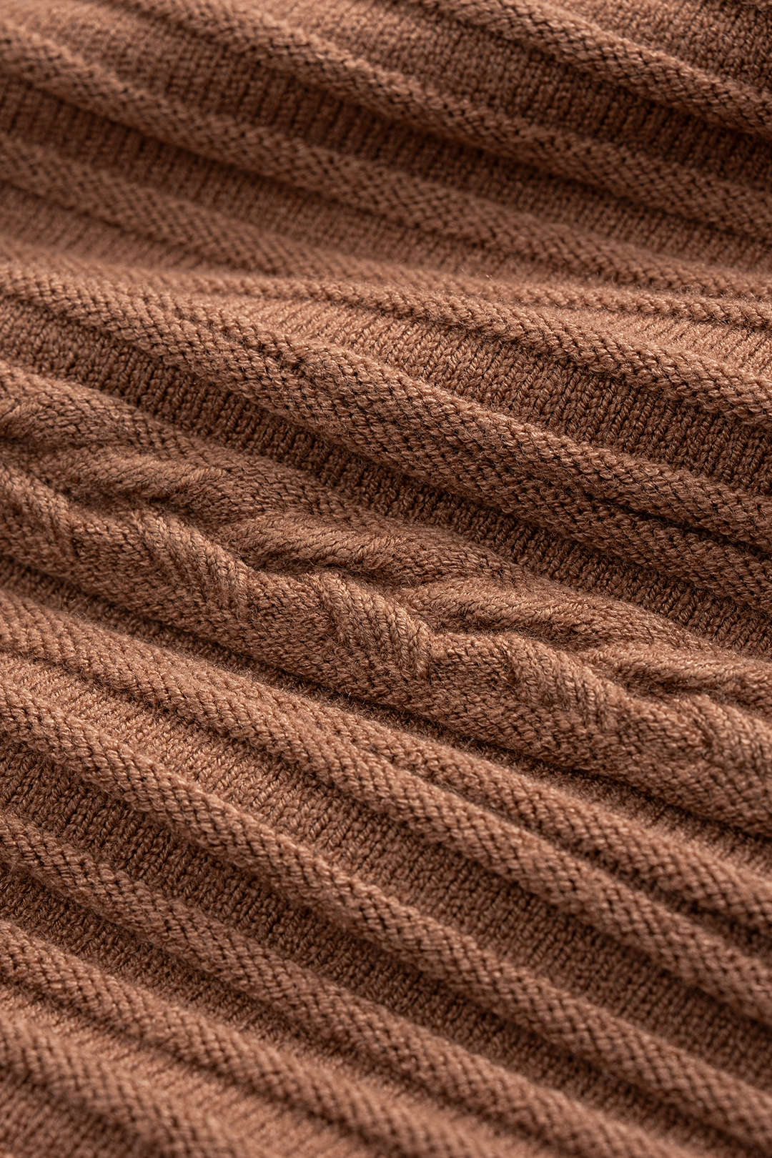 Knit Braided Ruched Skirt