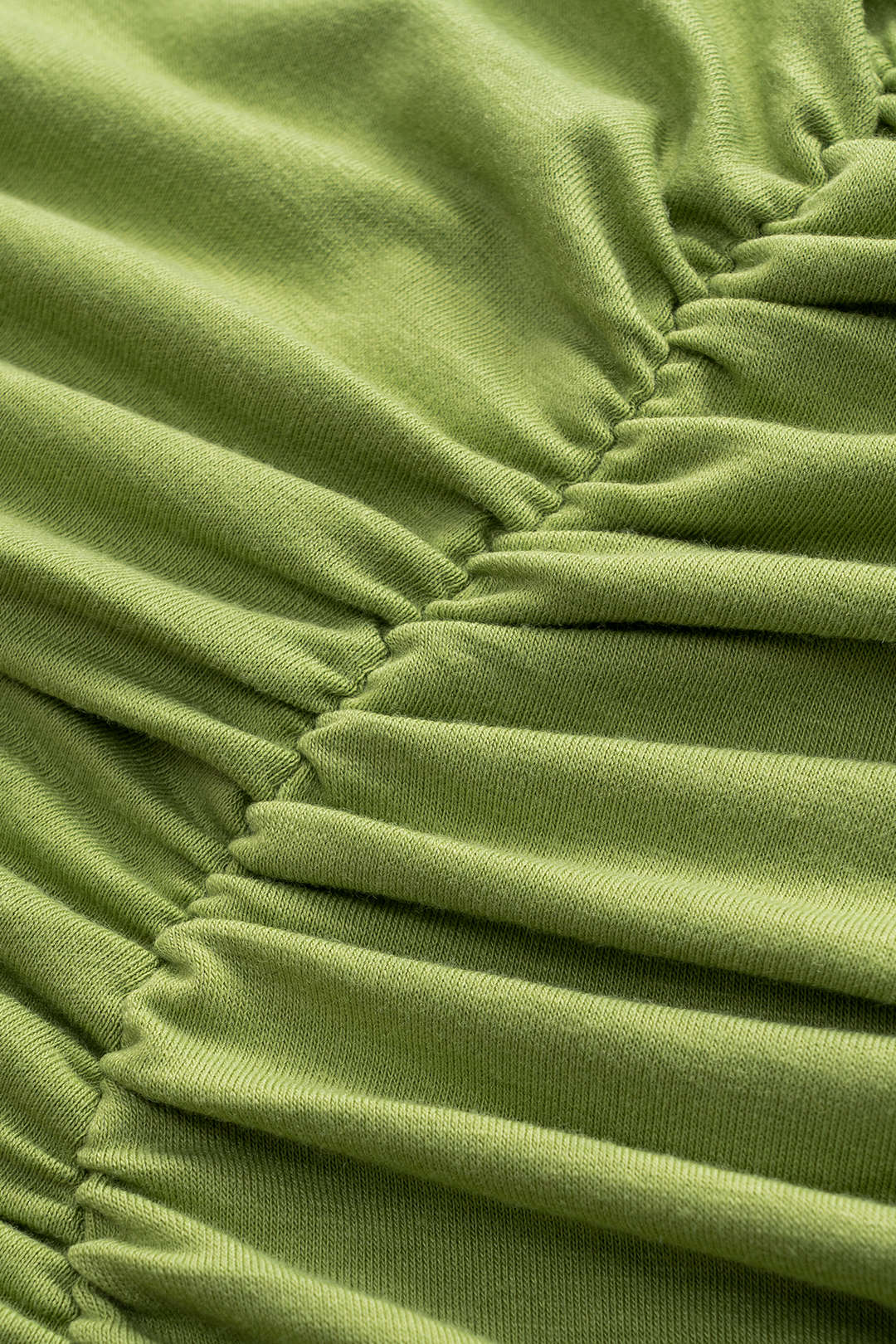 Metallic Decor Ruched Skirt