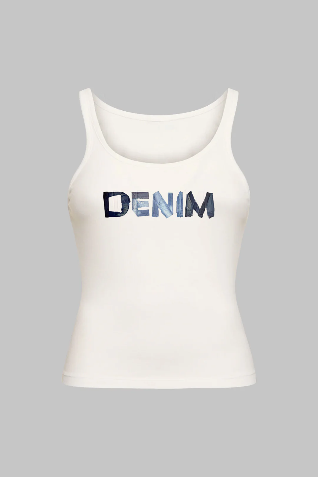 Plus Size Letter Printed Tank Top