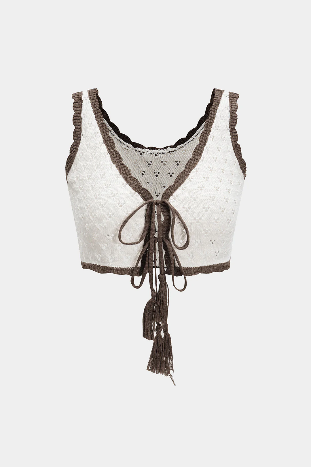 Hollow Out Strappy Top And Skirt Set