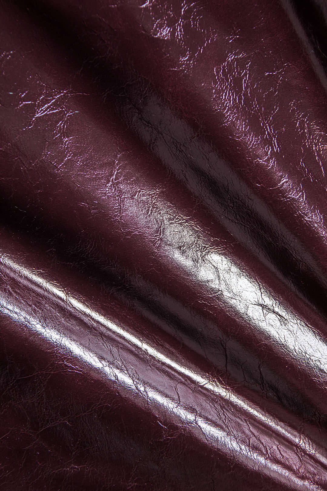 Patchwork Denim Faux Leather Wide Leg Jeans