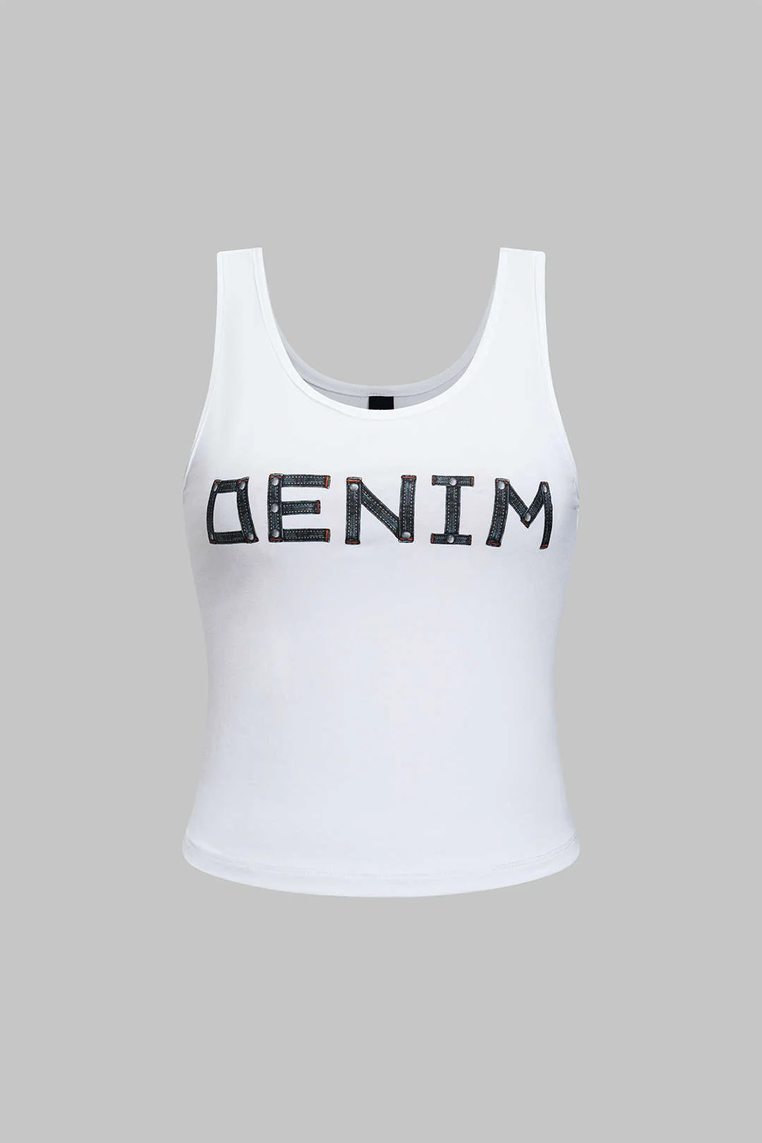 Printed Letter Tank Top