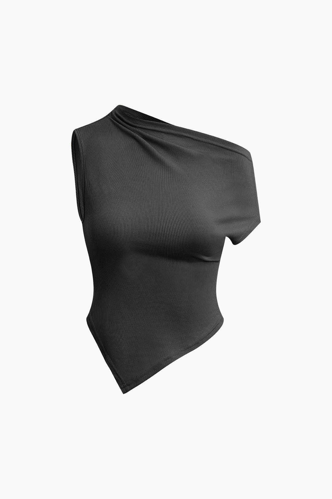 Asymmetrical Twist Top and High-Waist Maxi Skirt Outfit Set