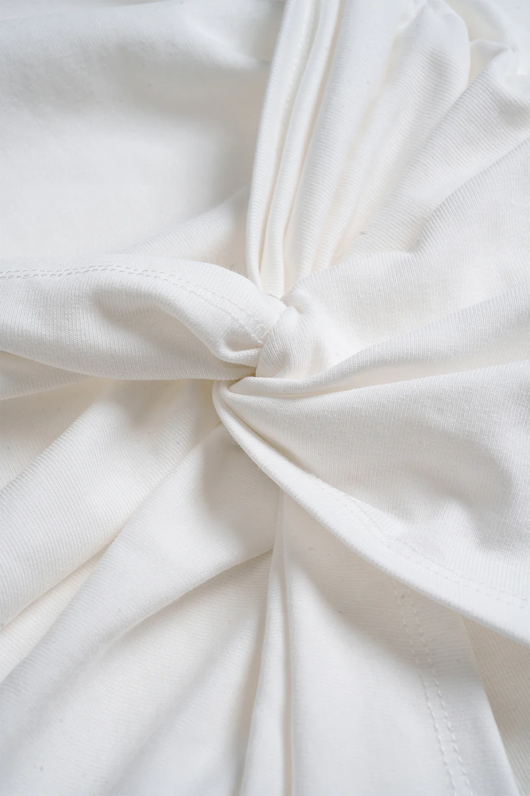 Ruched Twisted Knot Mini Dress