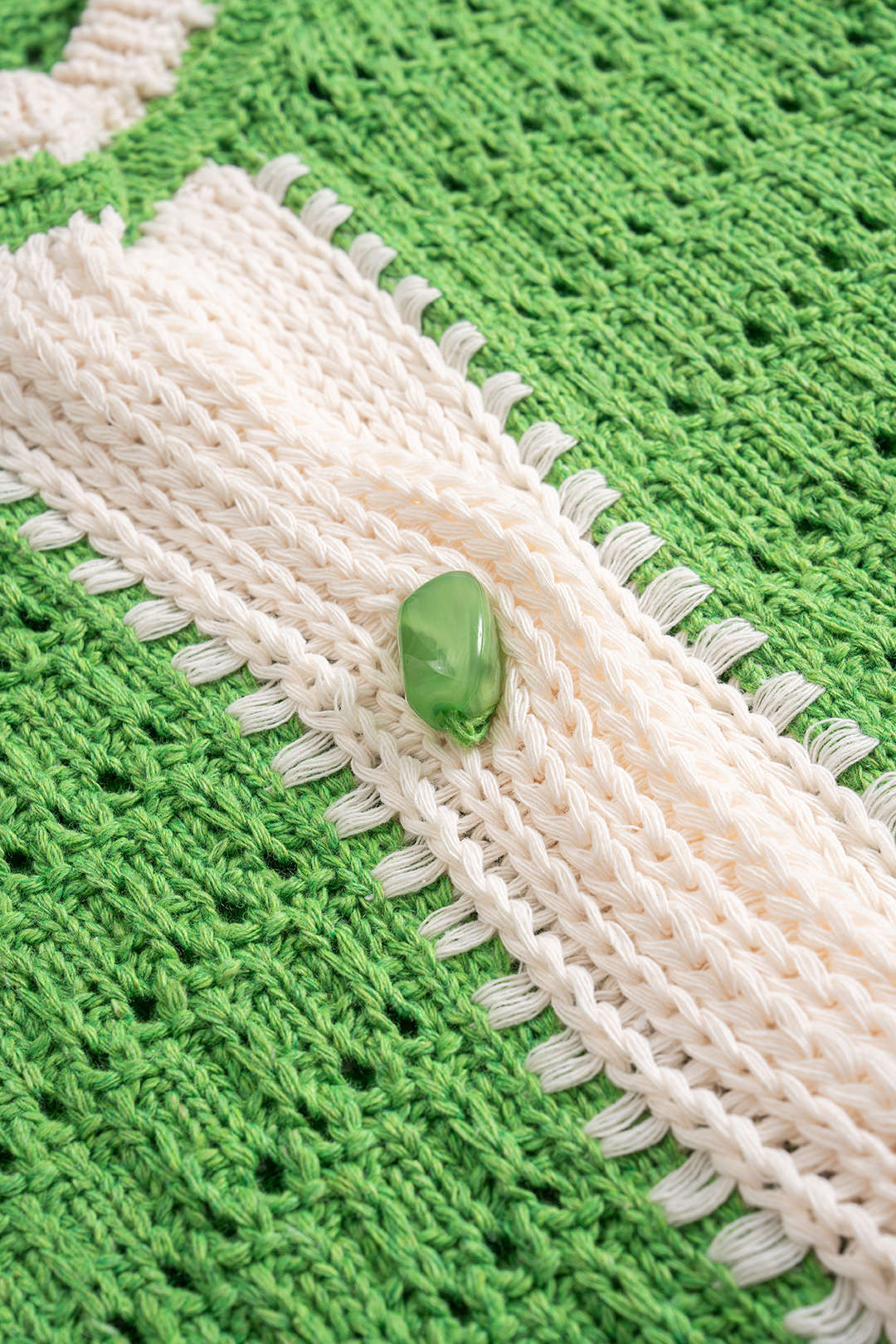 Knit Button Hollow-Out Vest