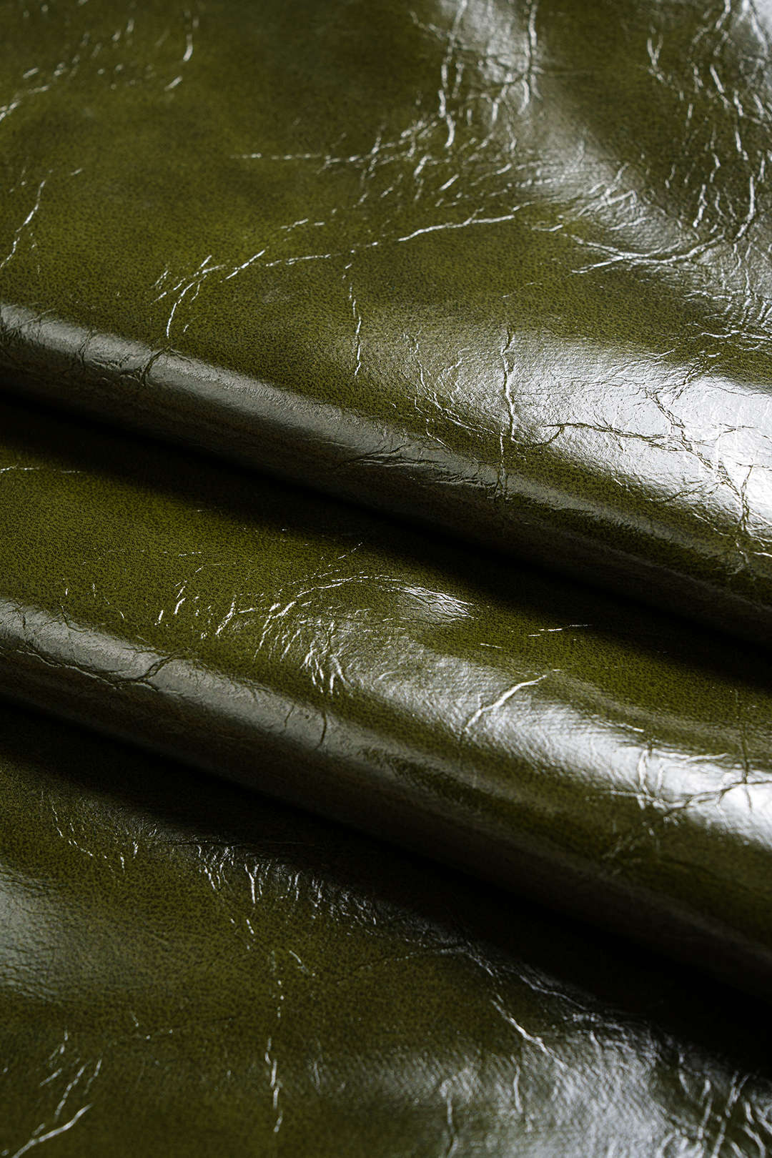 Denim Faux Leather Patchwork Skirt