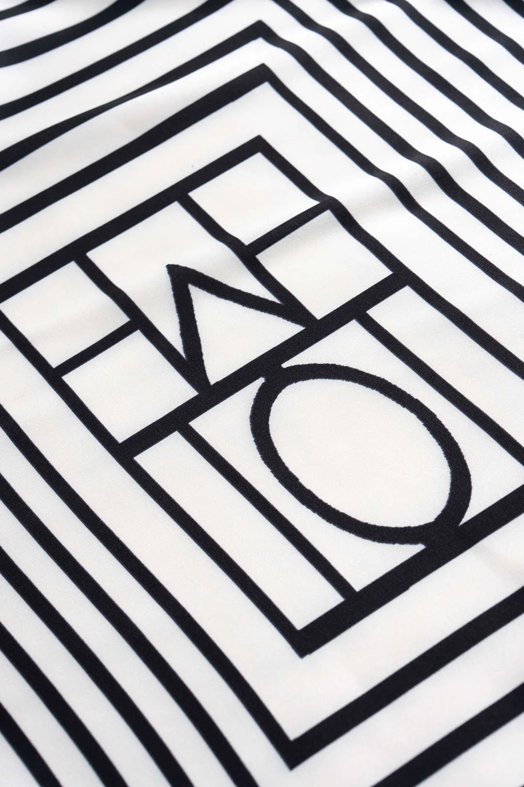 Stripes Print Satin Tie-Up Skirt