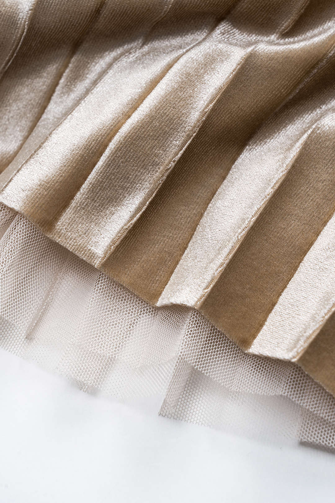 Velvet Pleated Women's Skirt