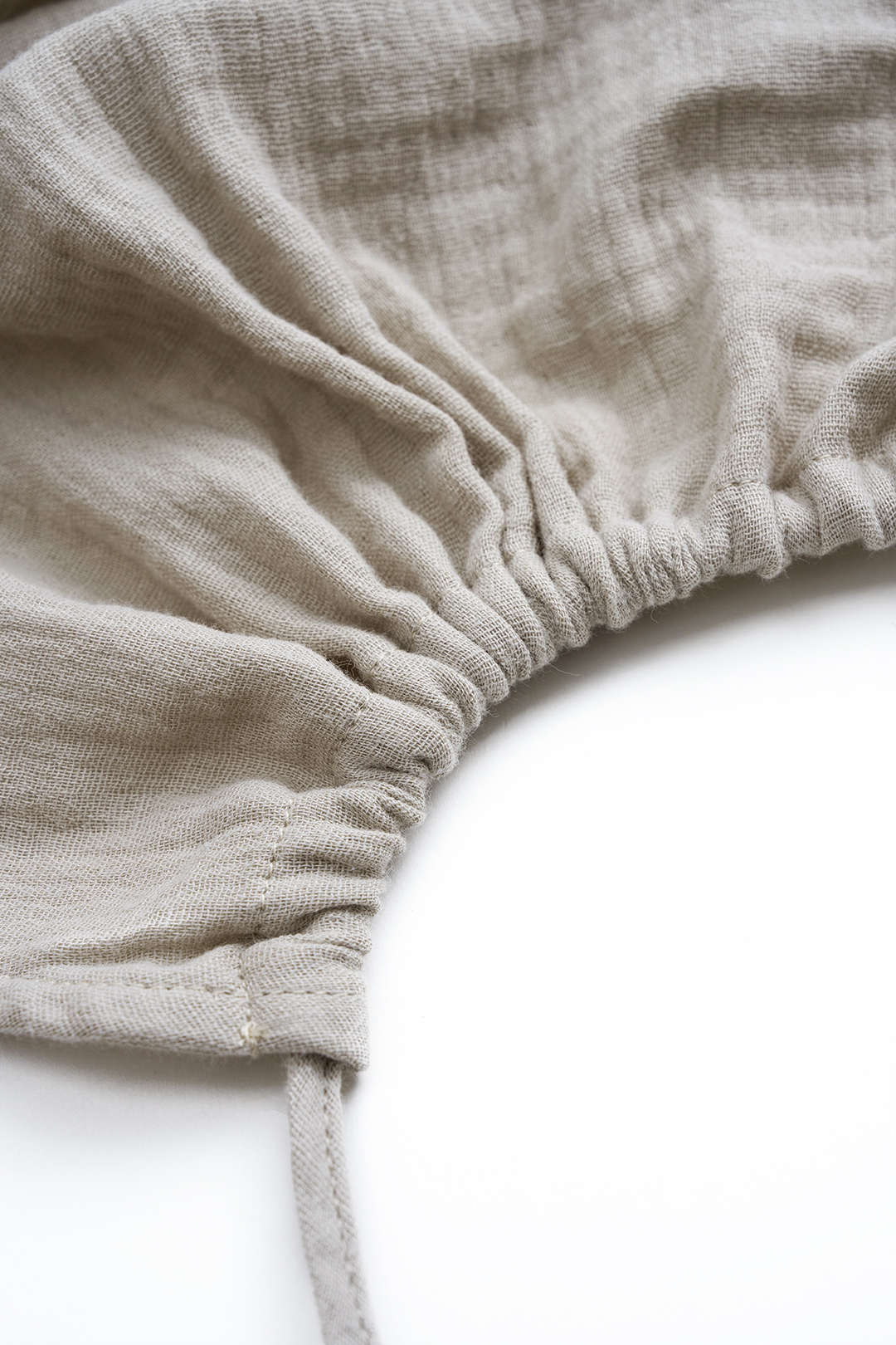 Linen Cross Strappy Long-Sleeve And High Waist Shorts Set