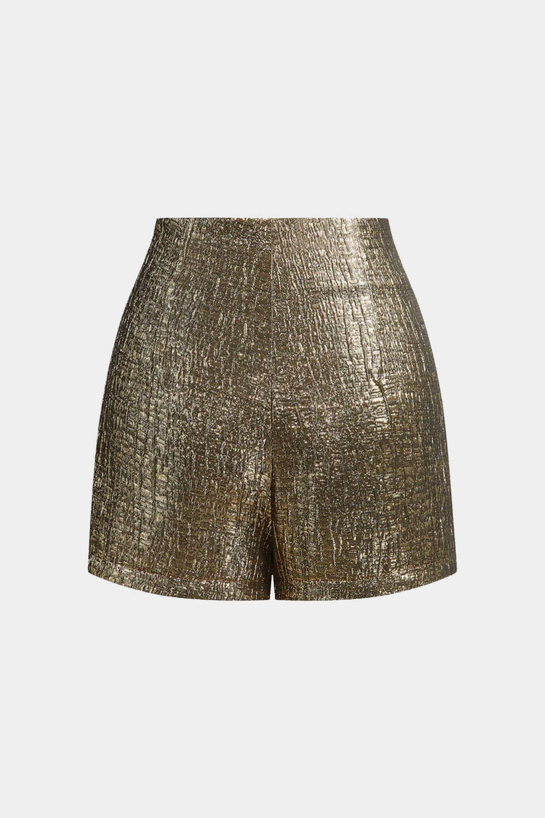 Textured Zippered Shorts
