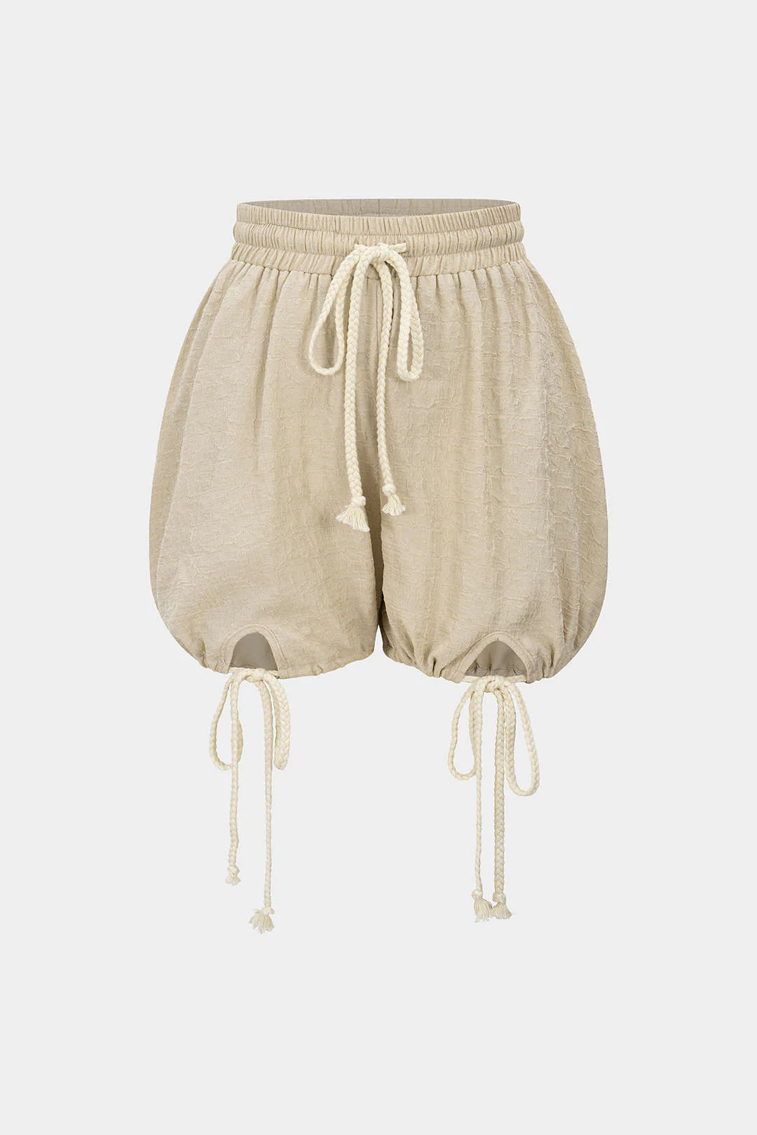 Drawstring Tie-Up Shorts