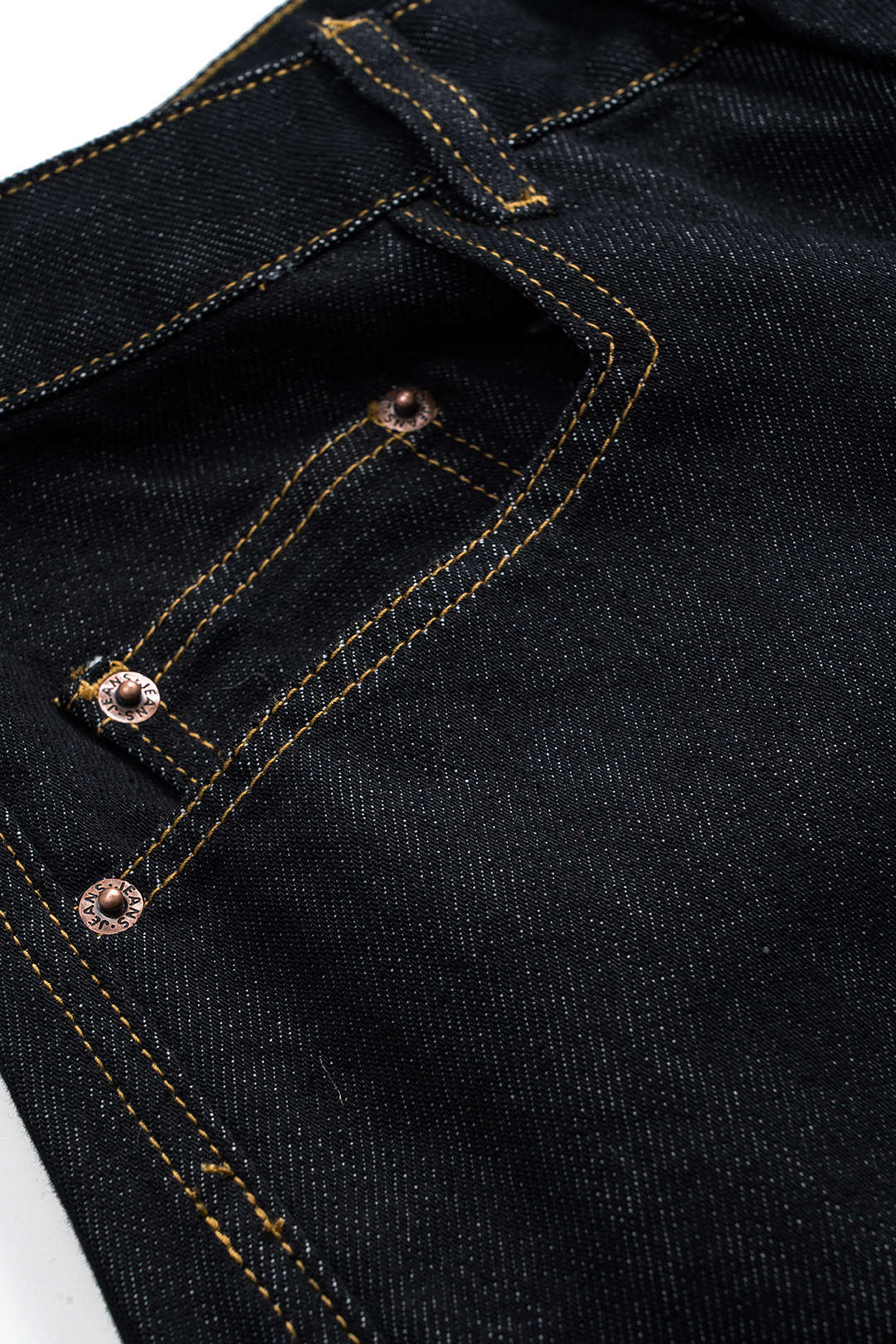 Denim Embroidery Button Pocket Stitching Shorts