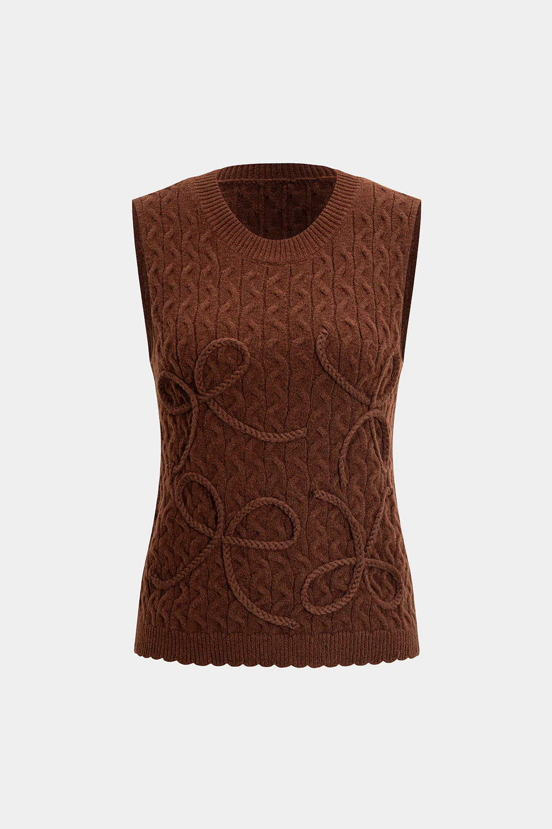 Cable Knit Braided Tank Top