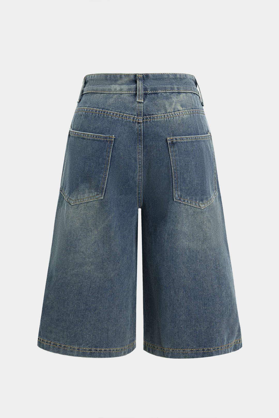 Denim Wide Leg Jorts
