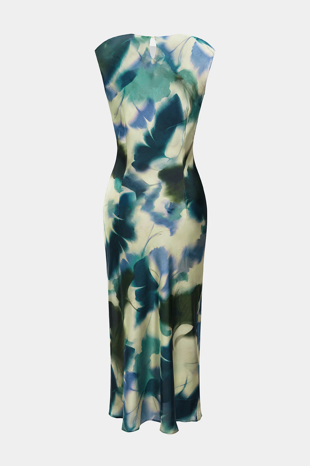 Tie Dye Contrast Print Mid-length Dress