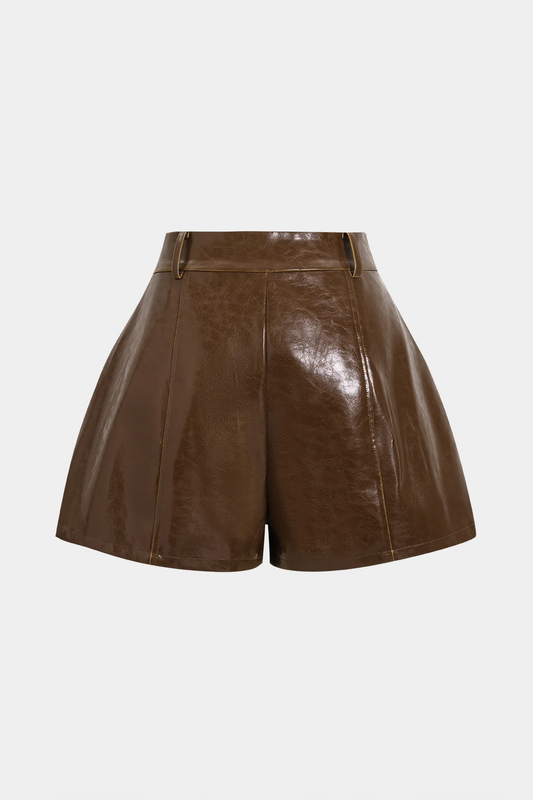 Faux Leather High Waist Shorts