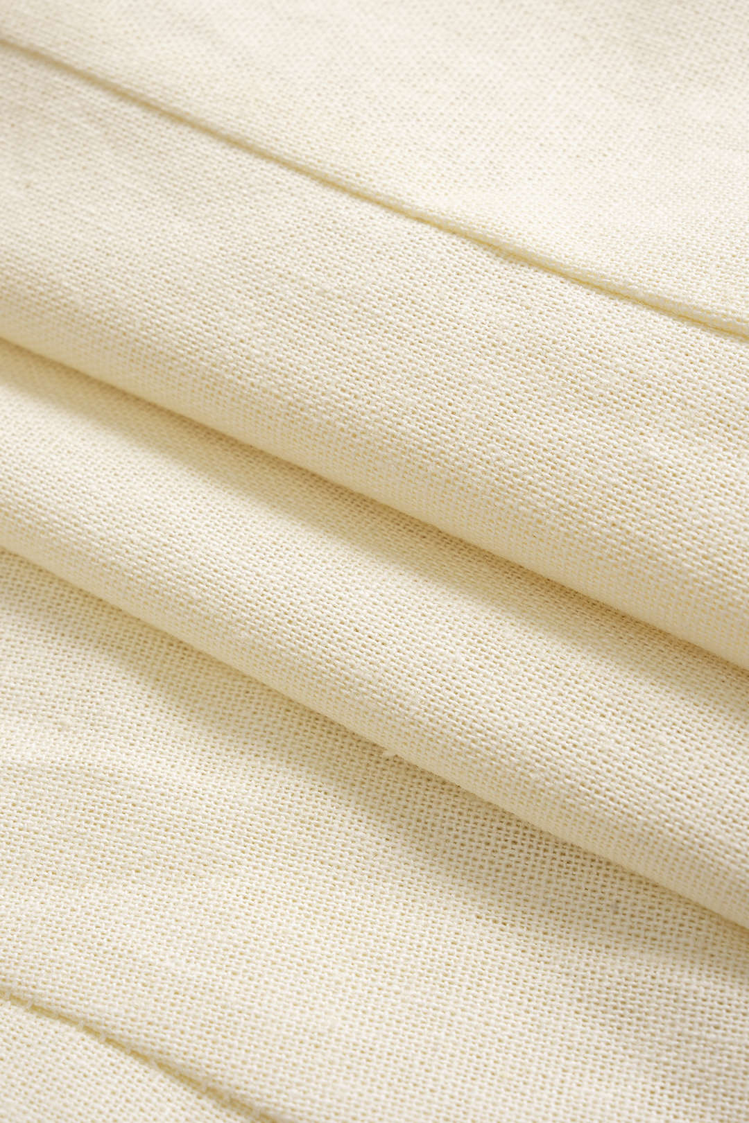 Linen Button Vest and Ruched Shorts Outfit Set