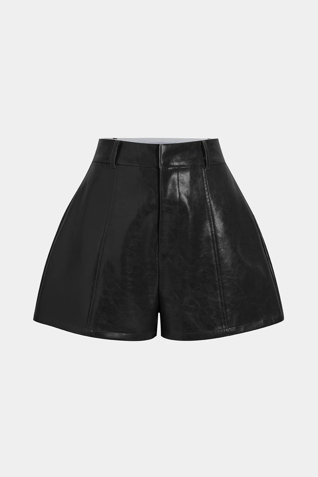 Faux Leather High Waist Shorts