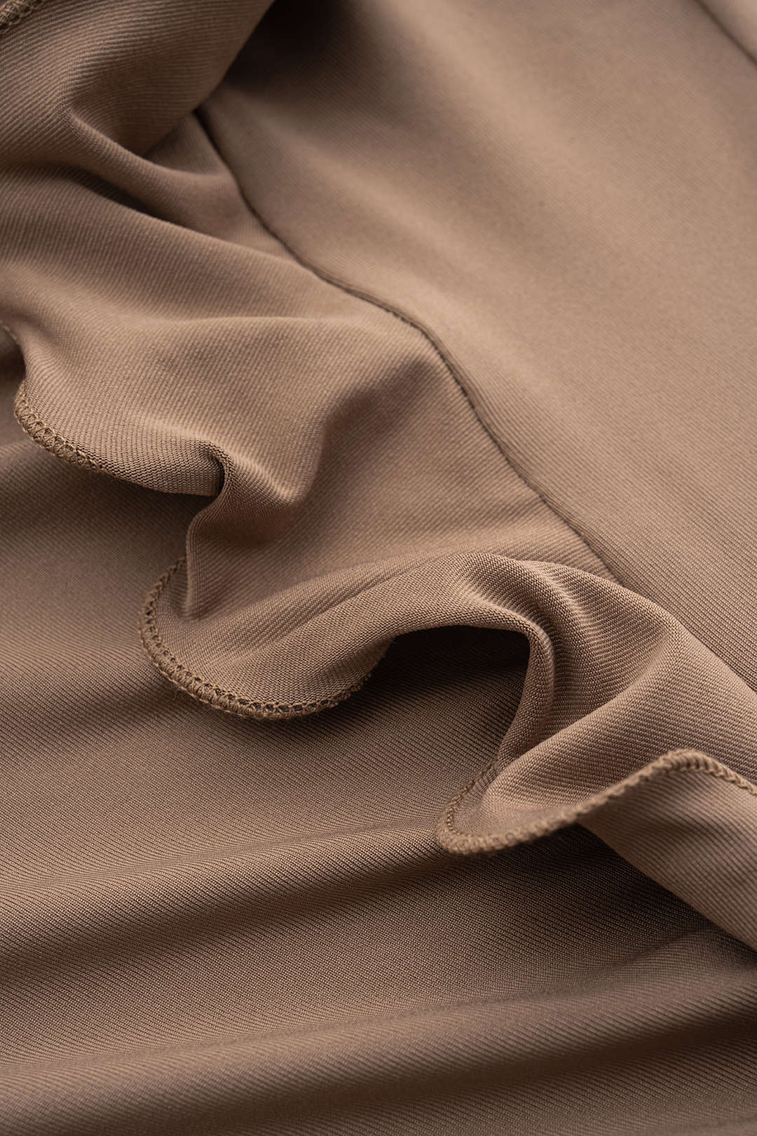 Asymmetric Neck Ruffled Ruched Camisole Top