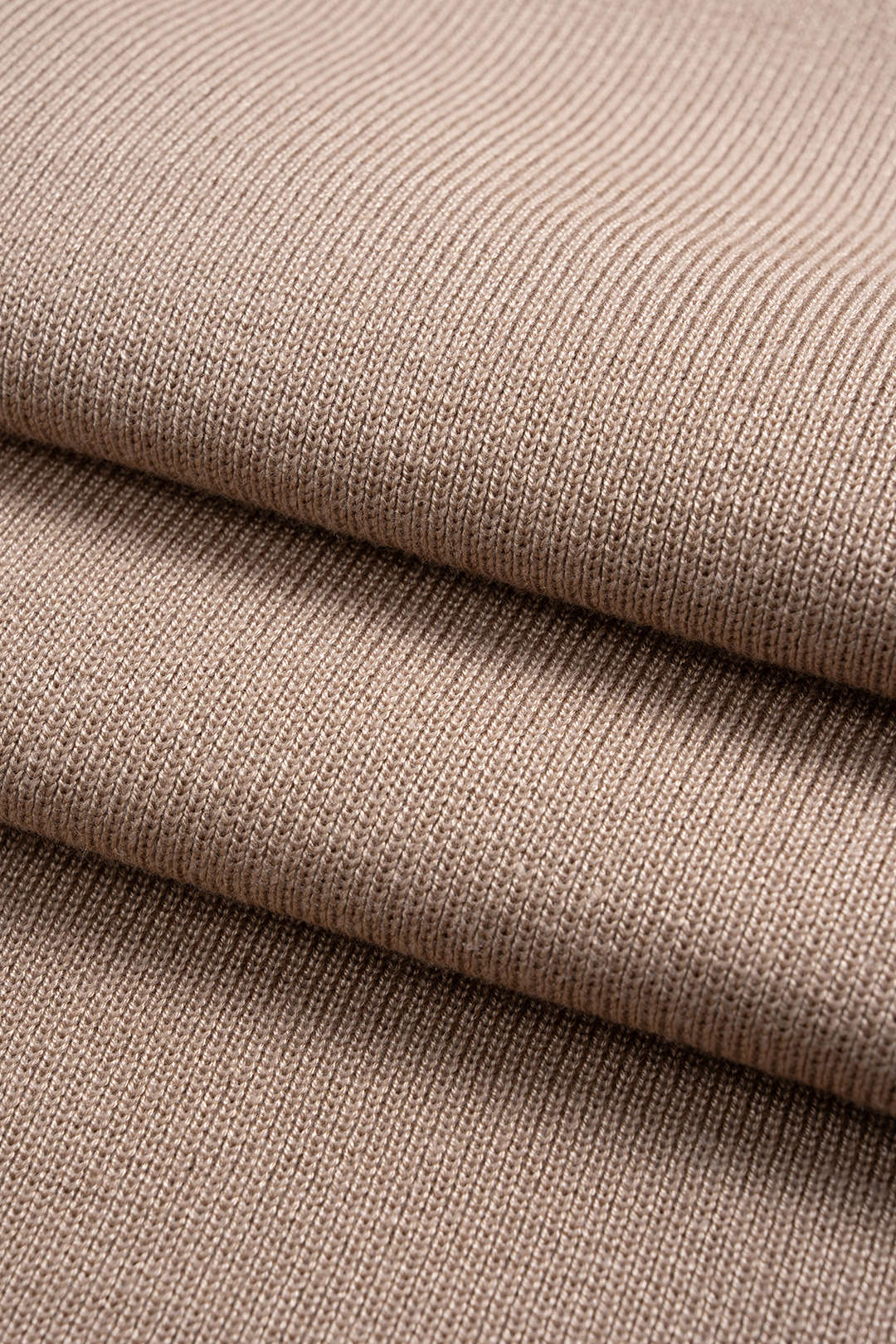 Knit Asymmetric Zipper Long-Sleeve Dress