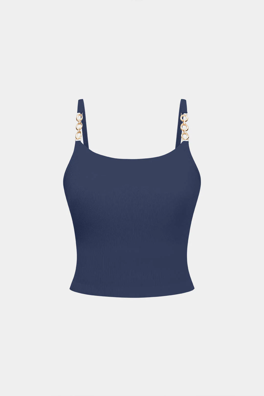 Metallic Chain Decorated Slip Cami Top