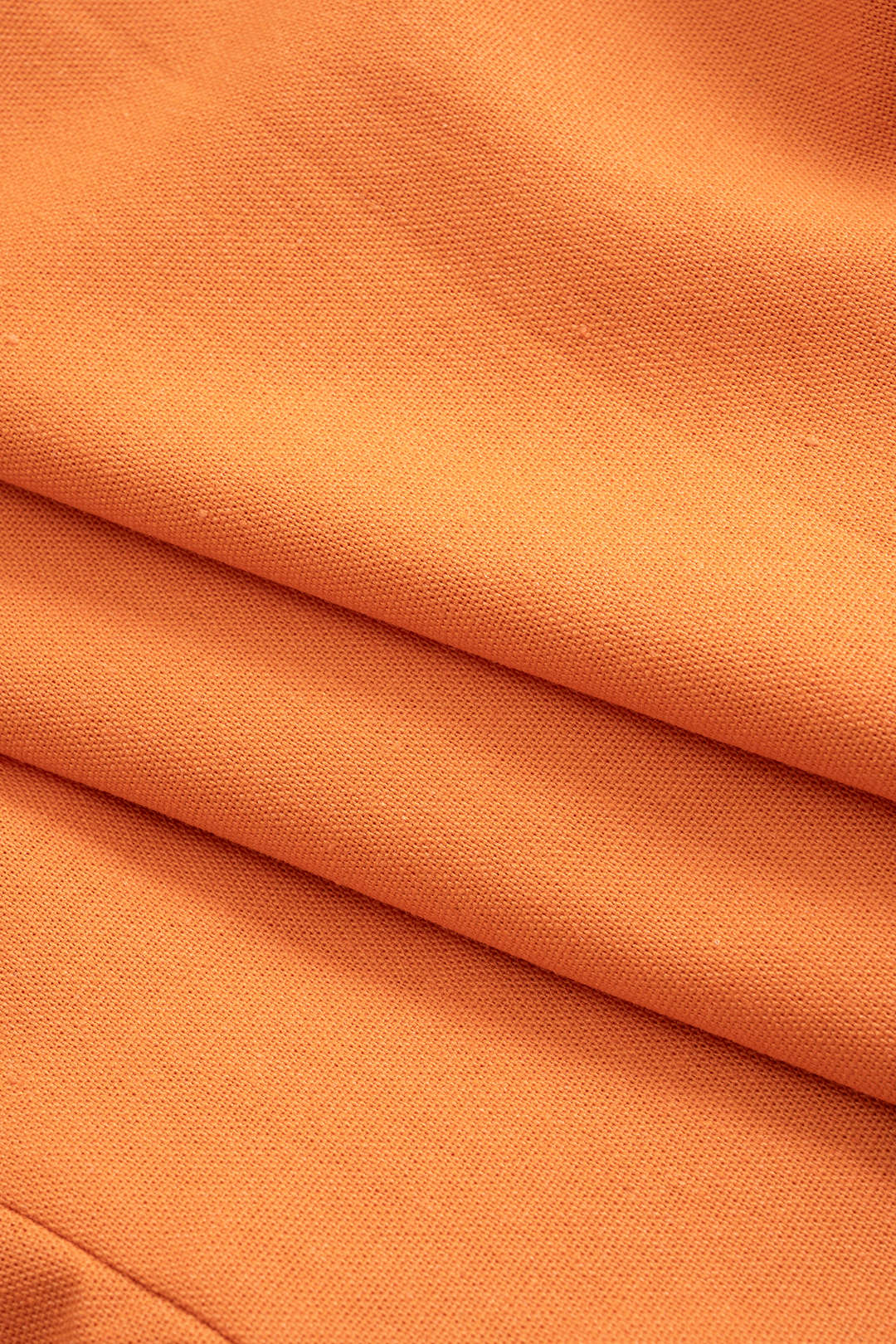 Linen V-Neck Button Tank Top And Ruched Skirt Set