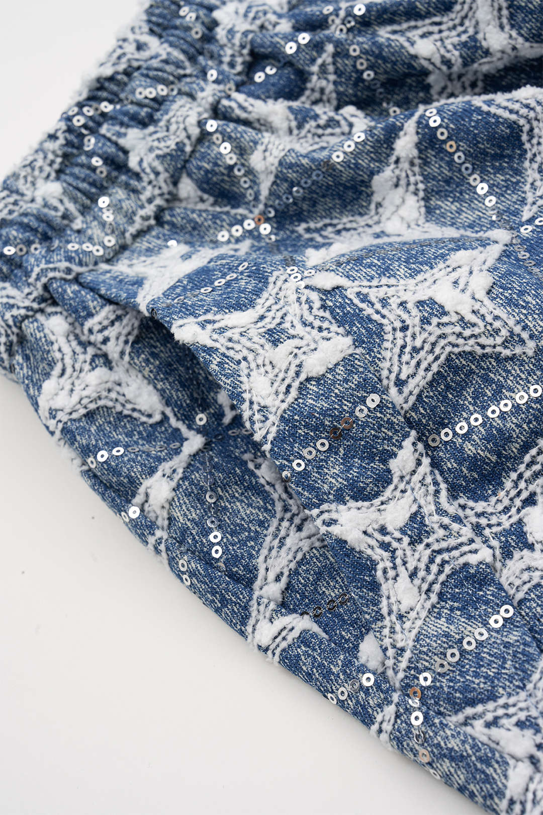 Denim Drawstring Shorts