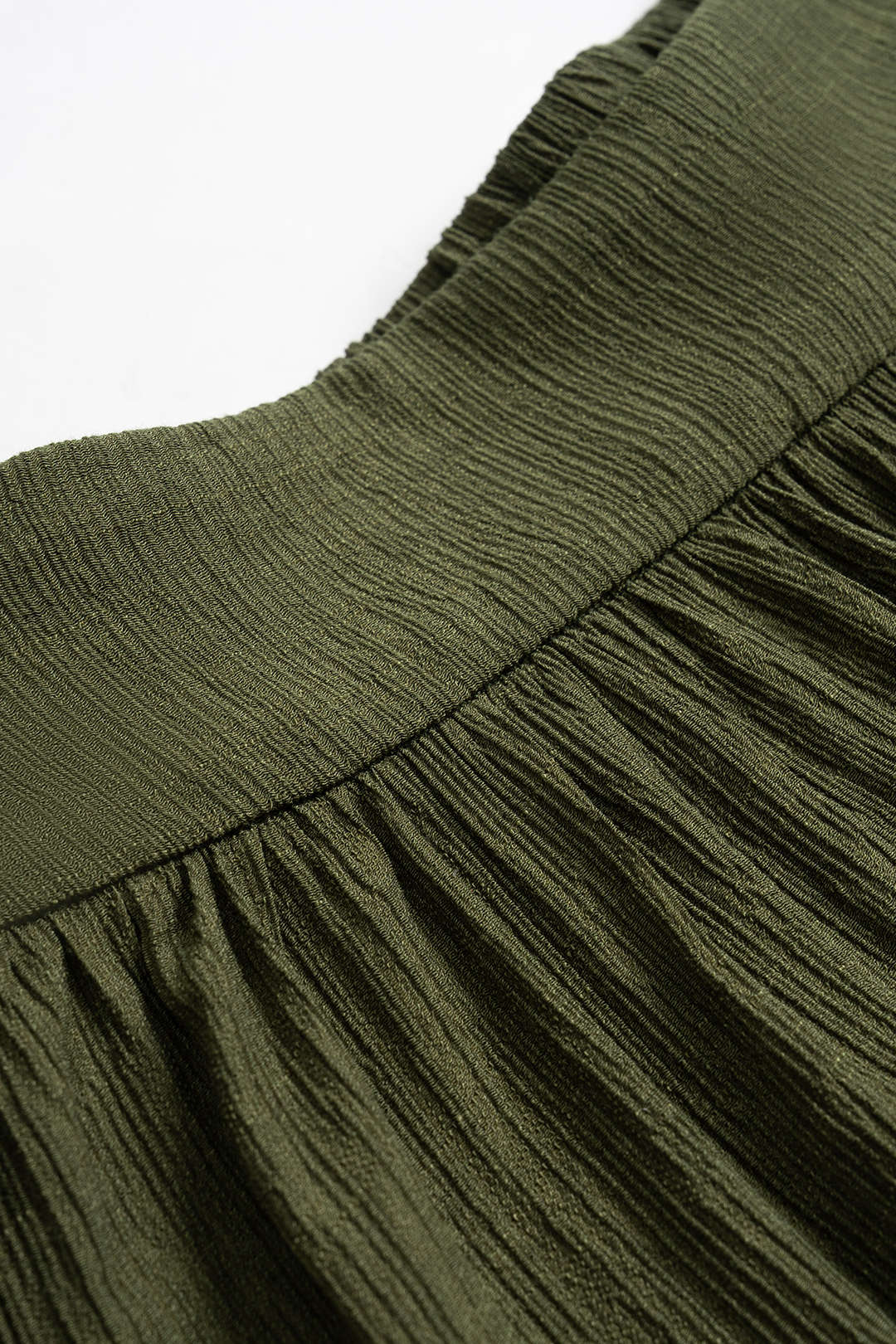 Solid Knit Ruched Trousers