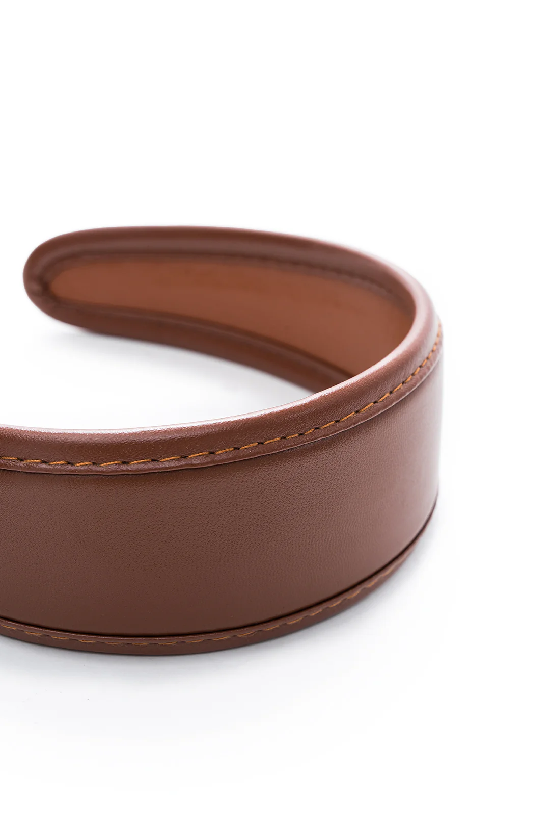 Leather Wide Edge Hair Accessory