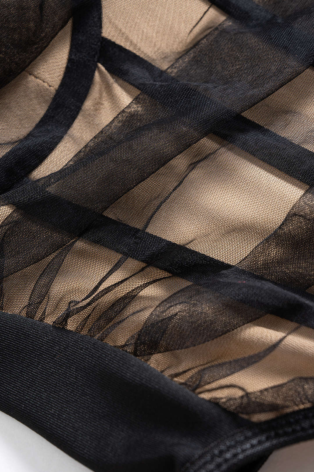 Patchwork Mesh Cami Top