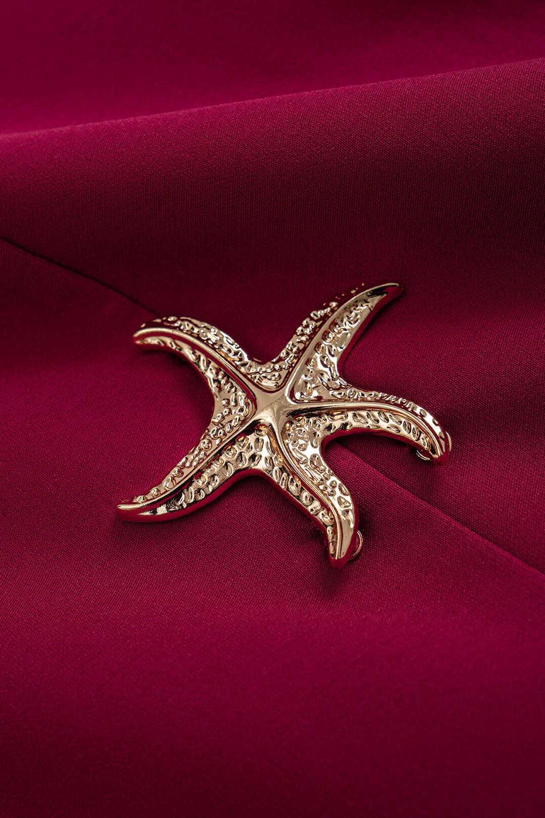 Halter Neck Metallic Seafood Decor Mini Dress