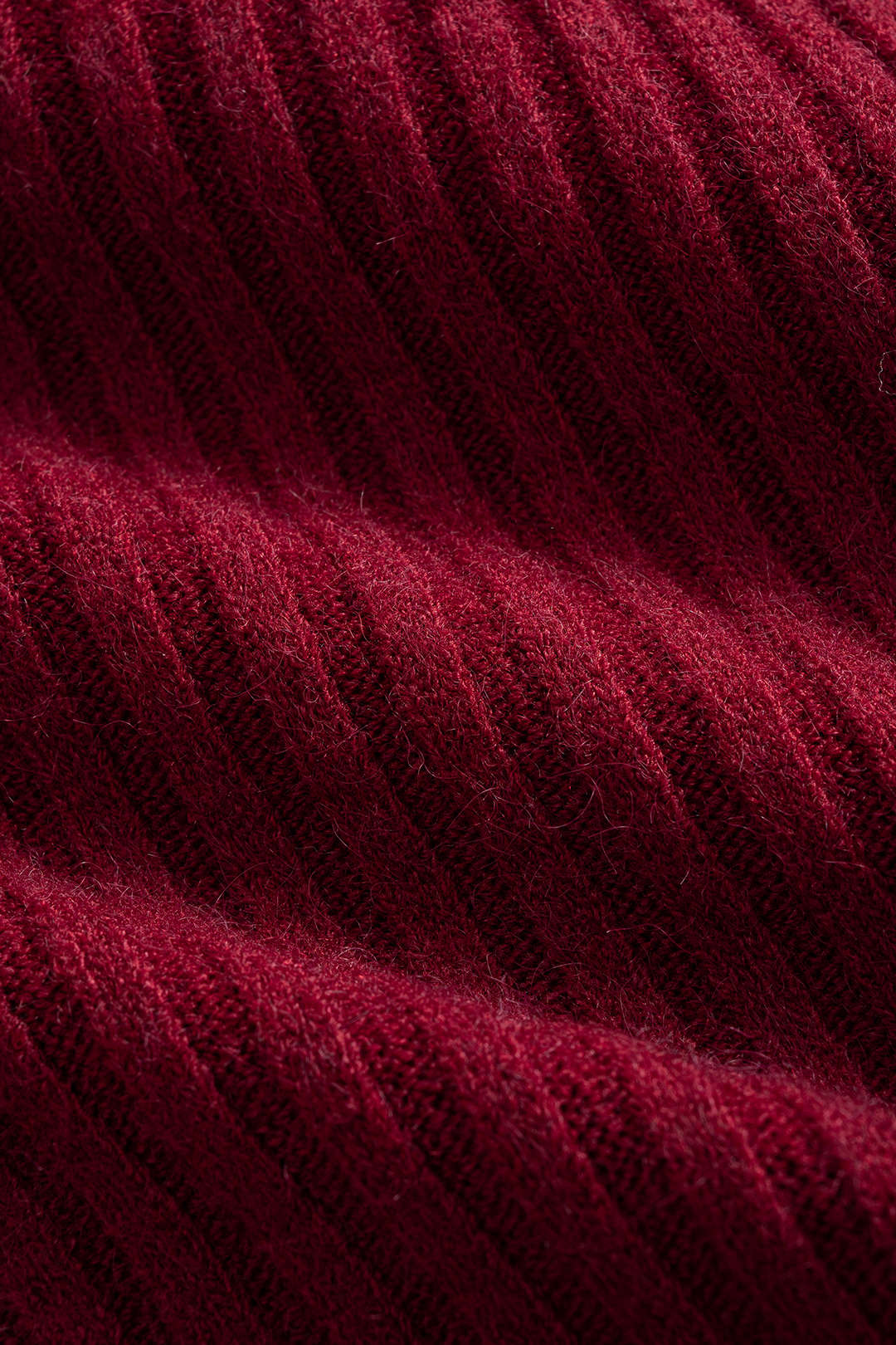 Knit Ribbed Zipper Collar Long-Sleeve Top And Skirt Set