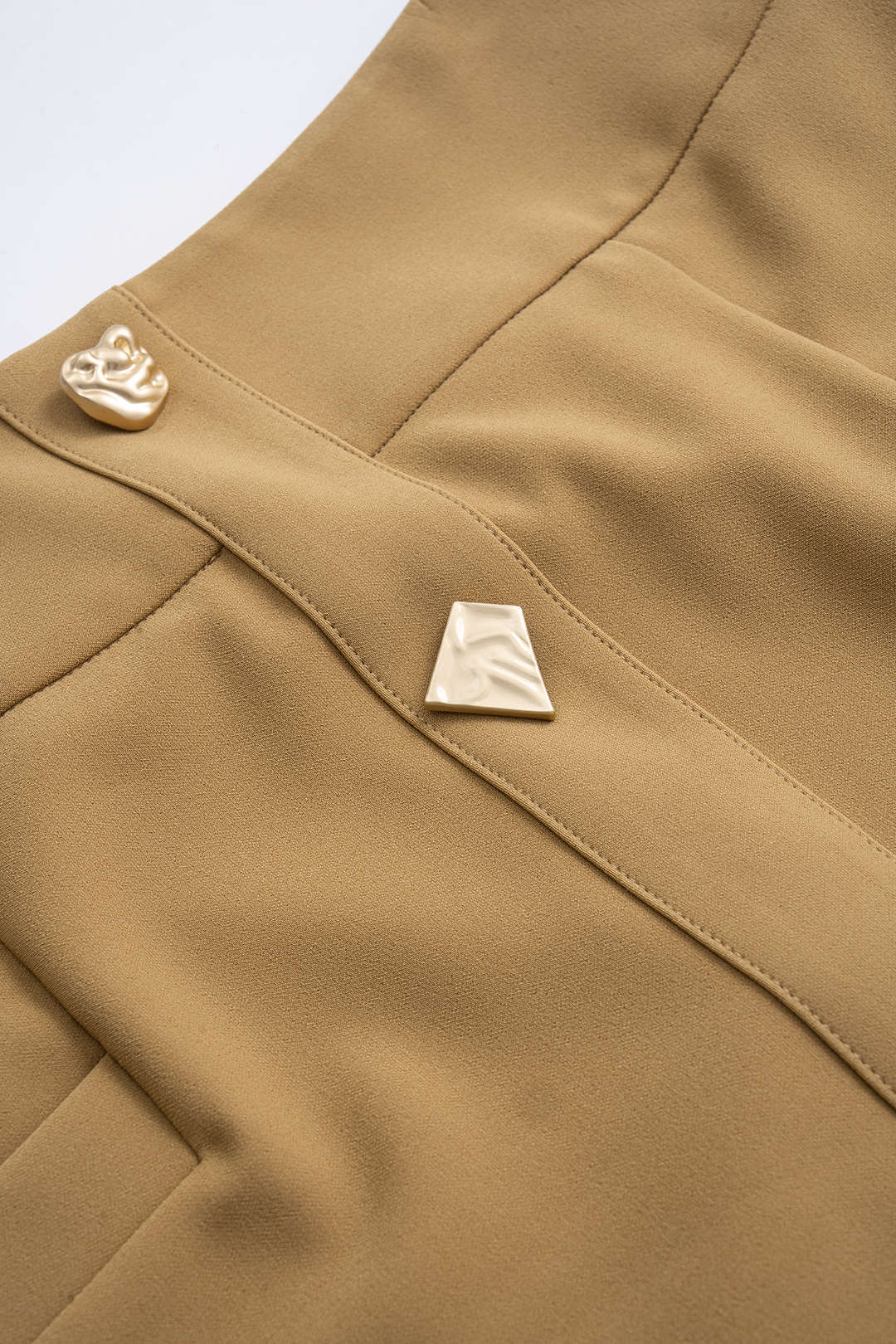 Metal  Button Pocket Skirt