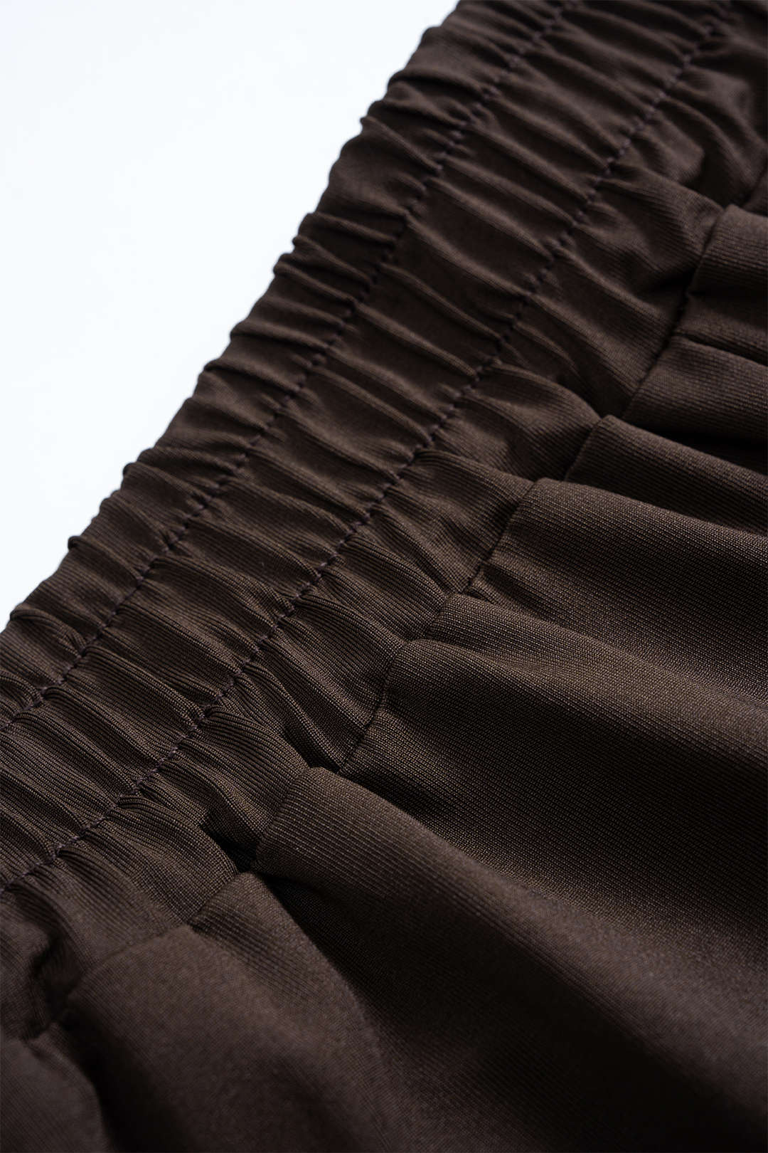 Solid Basic Short-Sleeve T-Shirt And Ruched Wide Leg Trousers Set