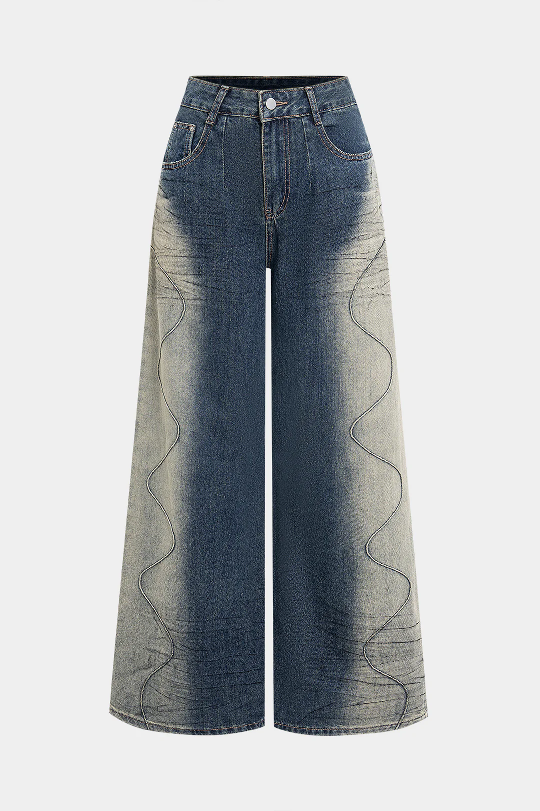 Denim Ombre Print Jeans