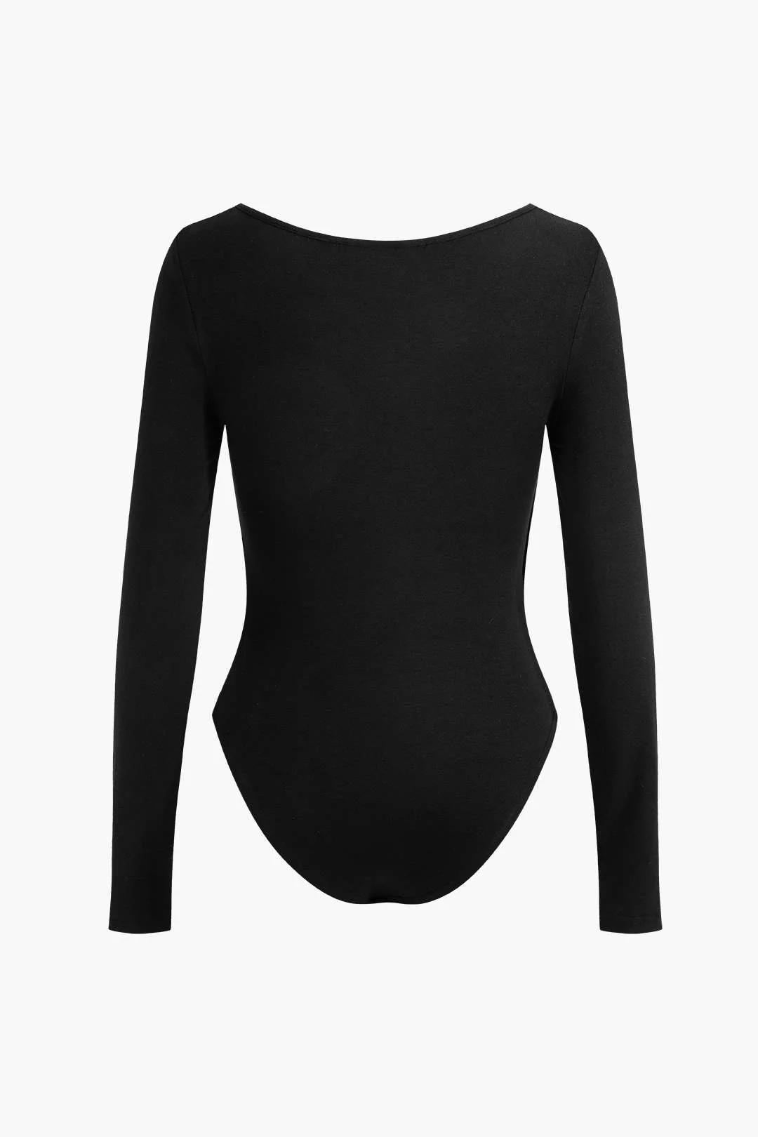 Faux Leather Long Sleeve Cut-Out Bodysuit