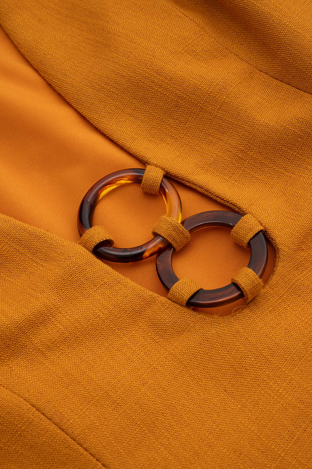 Linen Cut Out V-Neck Tank Top