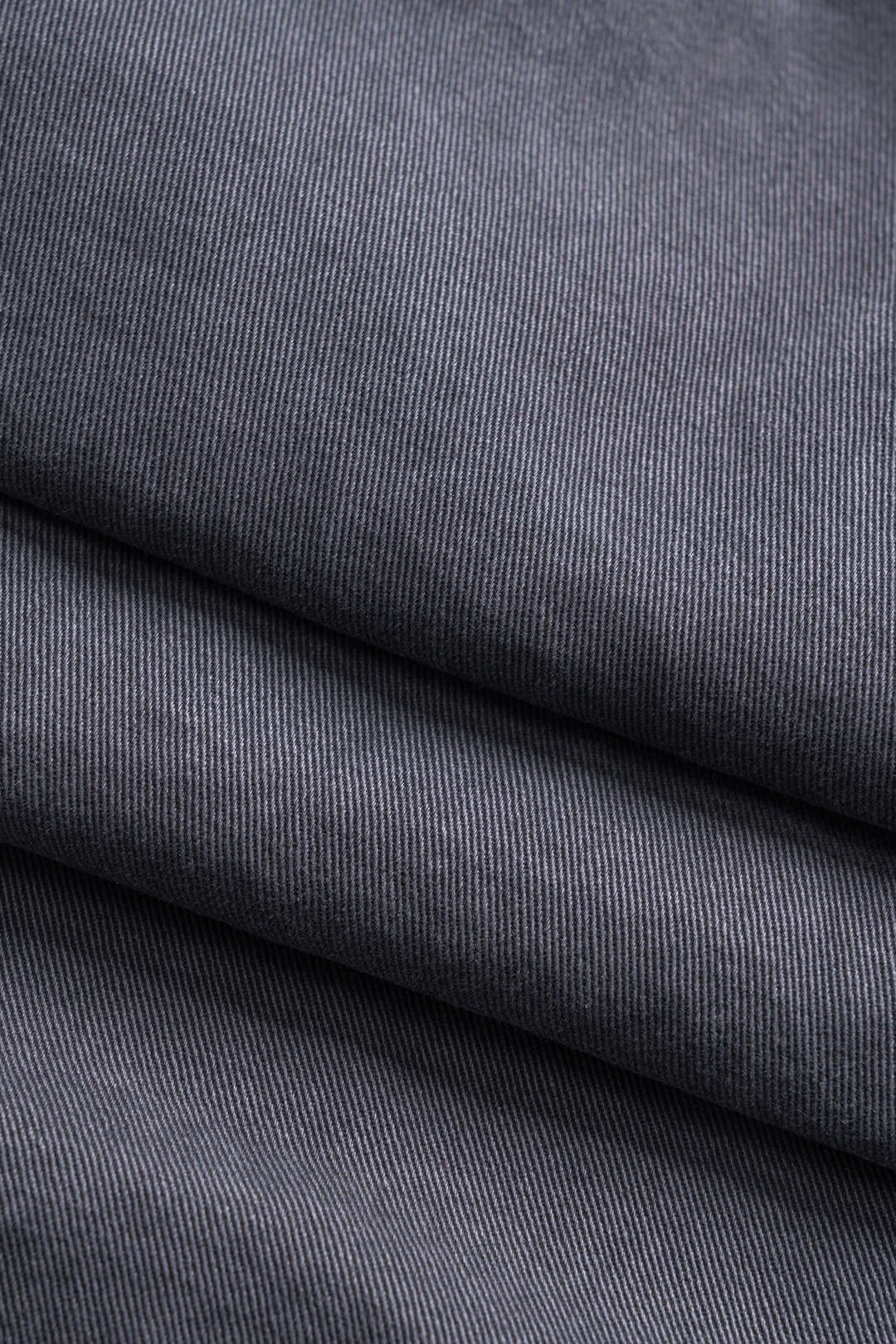 Denim Ruched Button-Pocket Wide-Leg Trousers