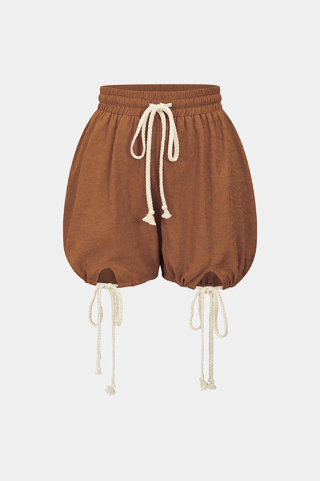 Drawstring Tie-Up Shorts