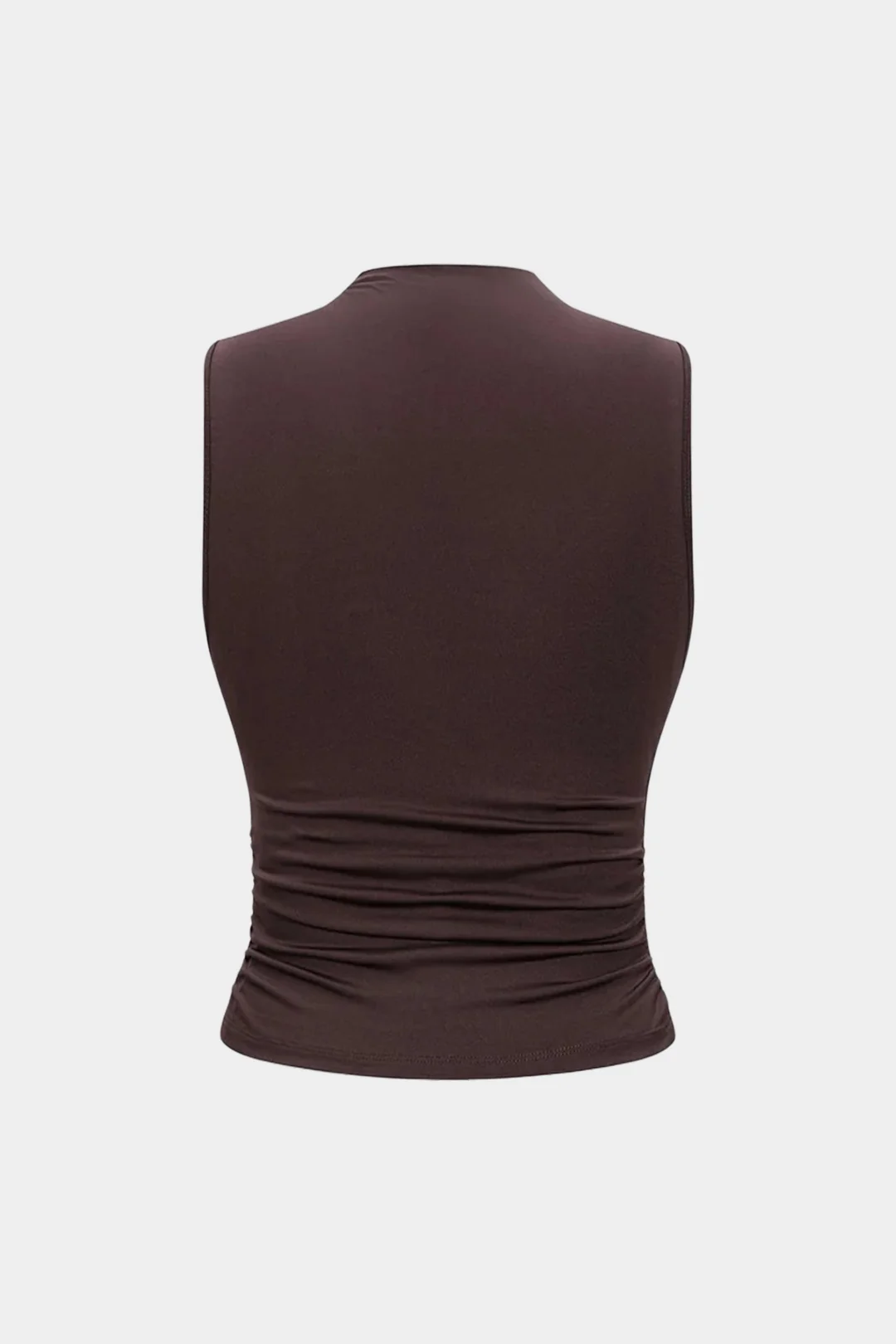 Asymmetrical Ruched Tank Top