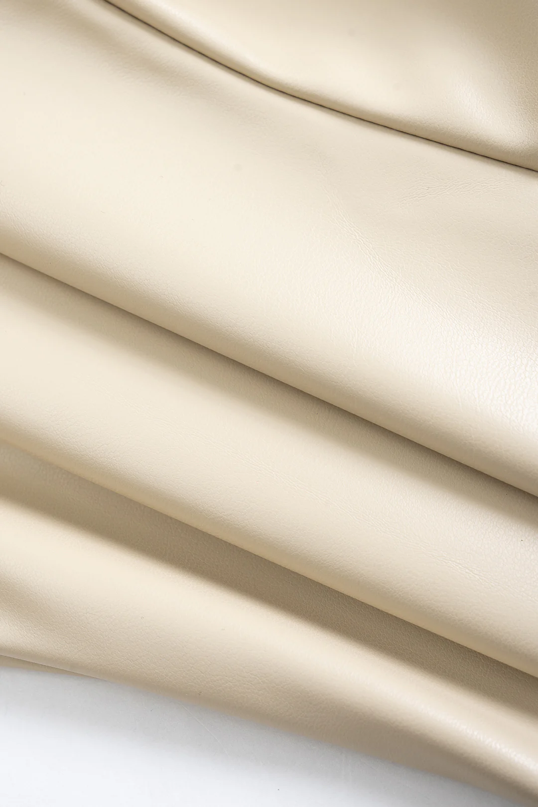 Faux Leather Button Strapless Tube Top