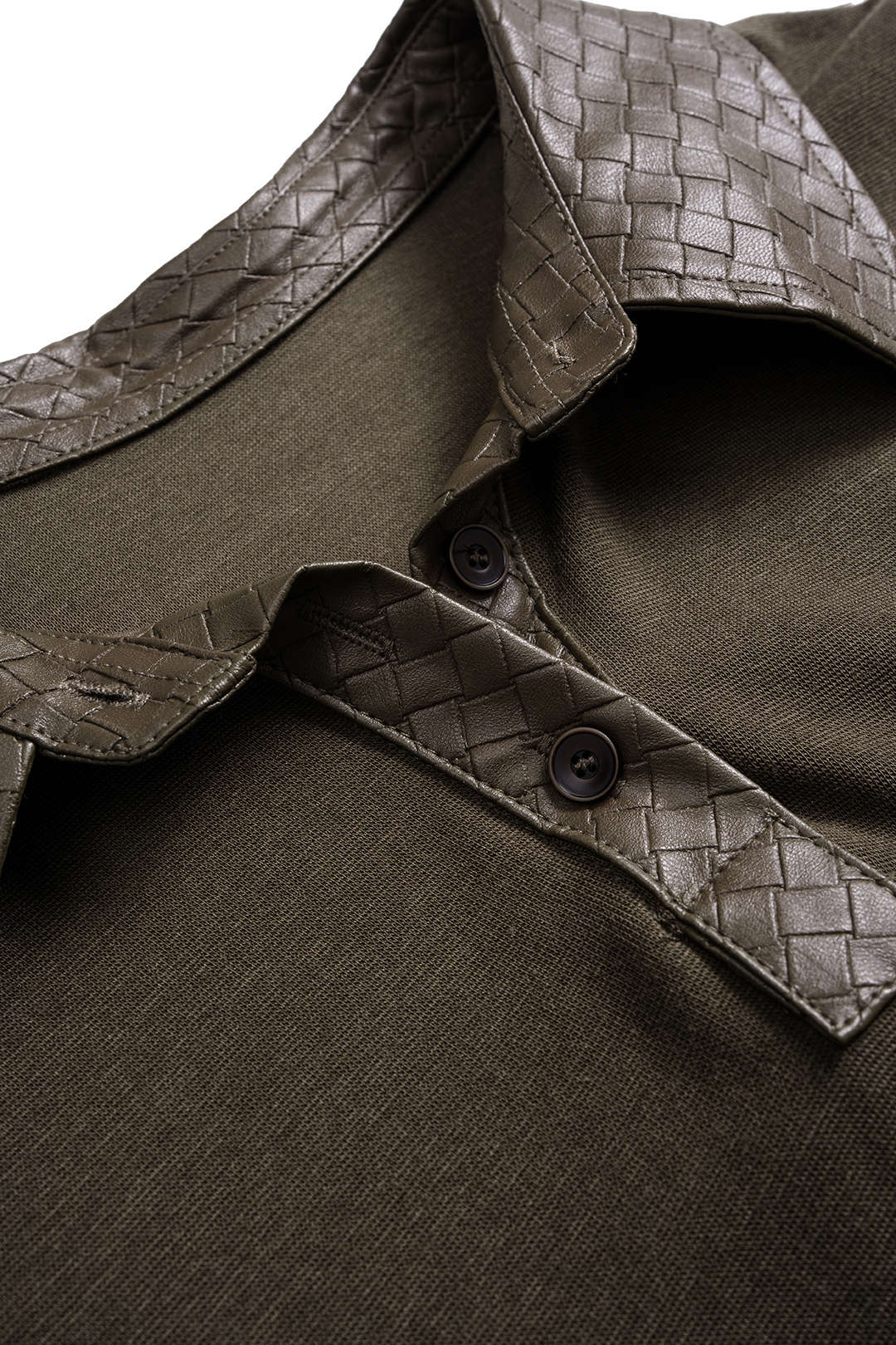 Button Patchwork Short Sleeve T-Shirt