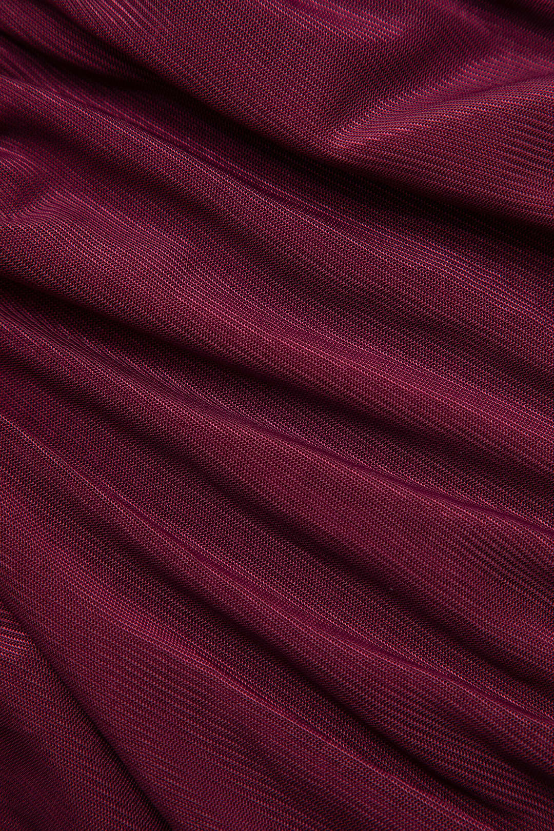 Mesh Cut-Out Ruched Long-Sleeve Mini Dress