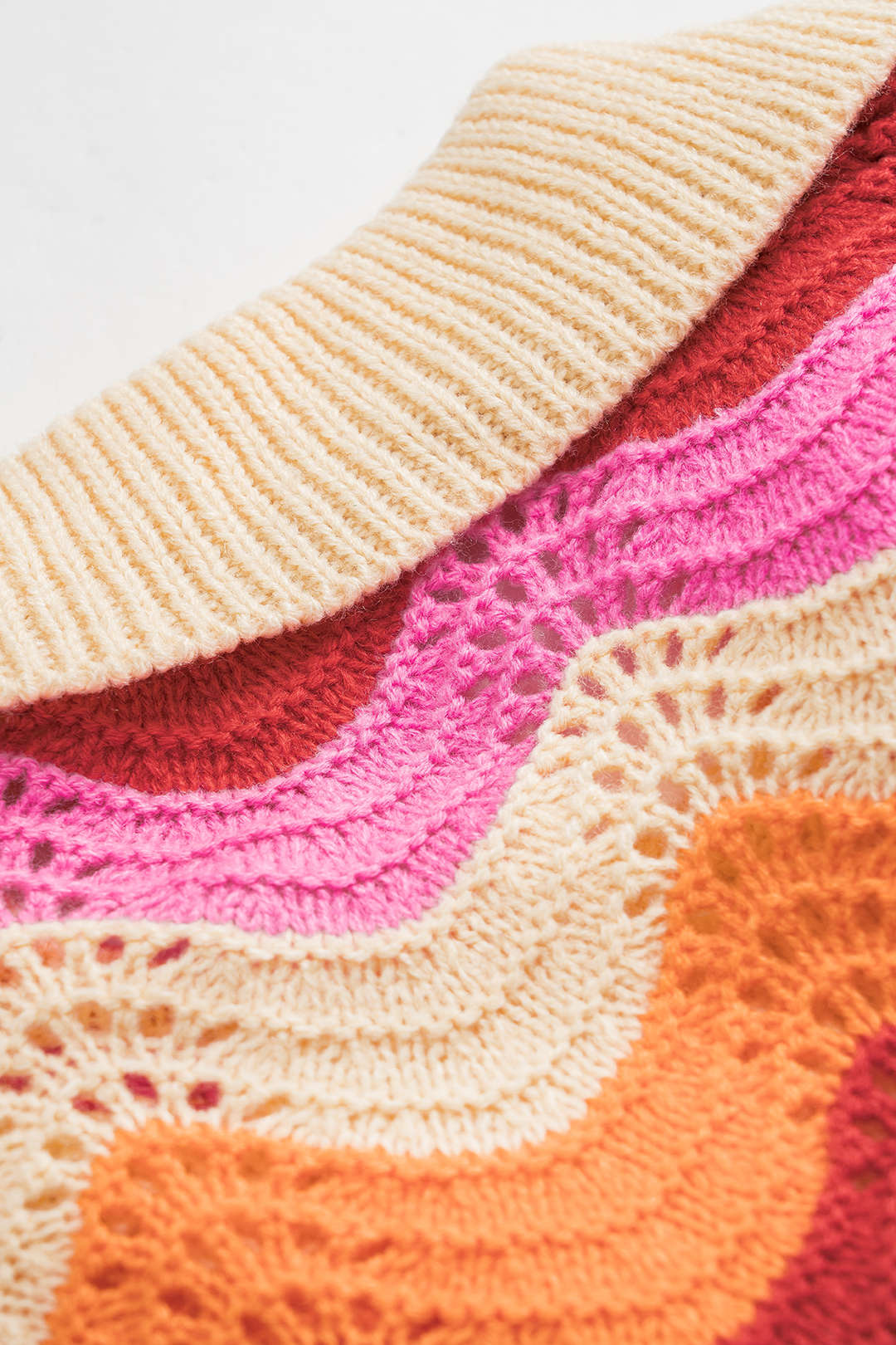 Plus Size Contrast Knit Cut Out Button Short-Sleeve Top