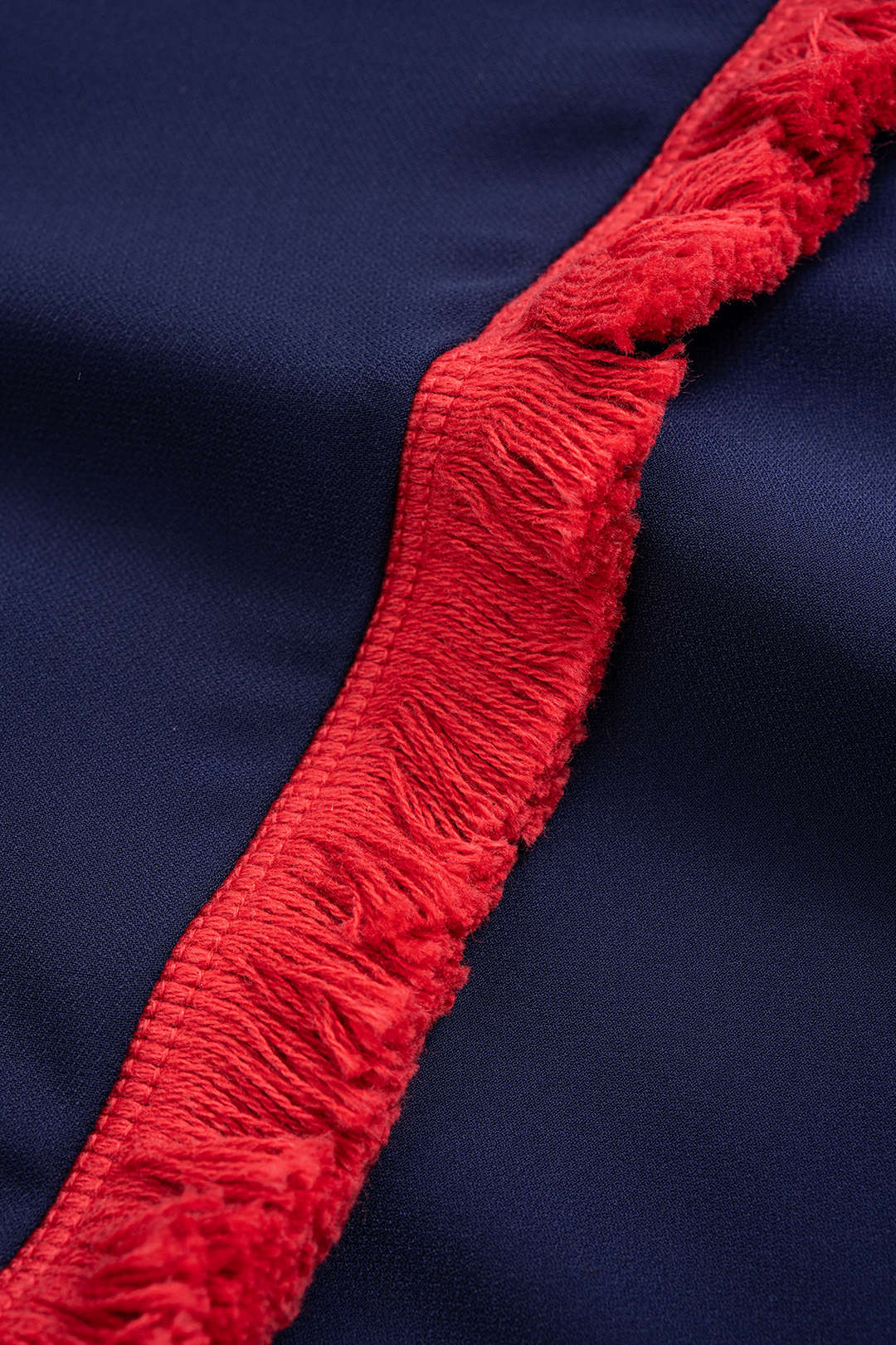 Chiffon Patchwork Contrast Fringed Sleeveless Maxi Dress