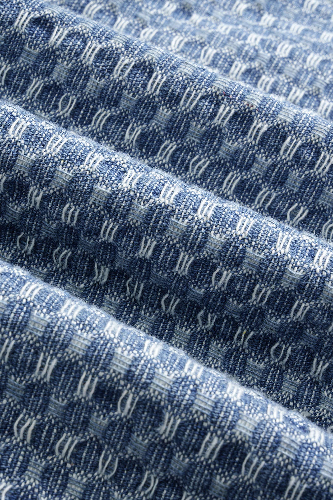 Denim Button Tie-Up Short-Sleeve Shirt And Drawstring Shorts Set