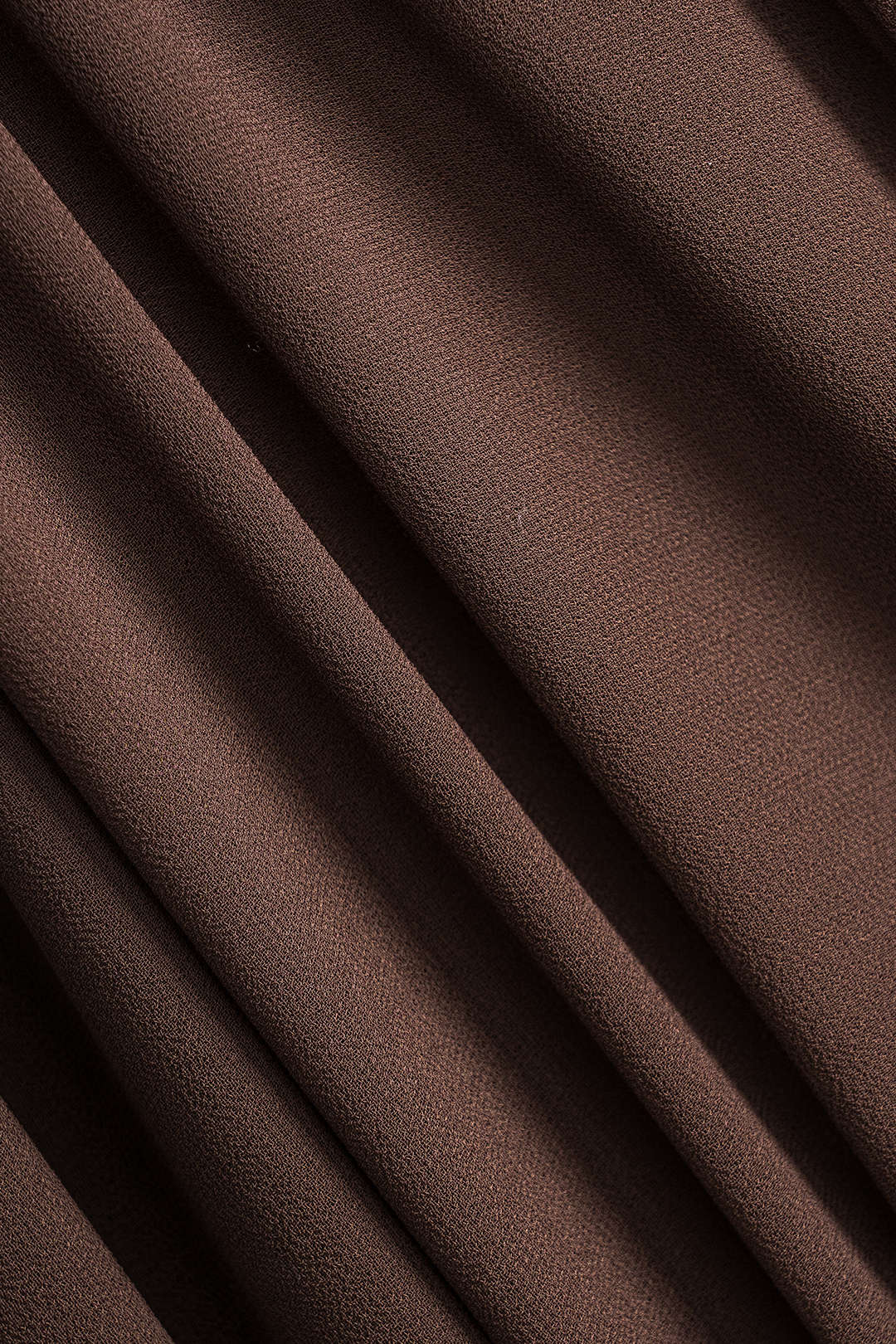 Metallic Chiffon High-Waist Ruched Skirt