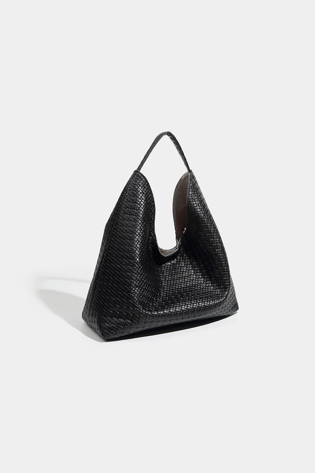 Artificial Leather Woven Tote Bag