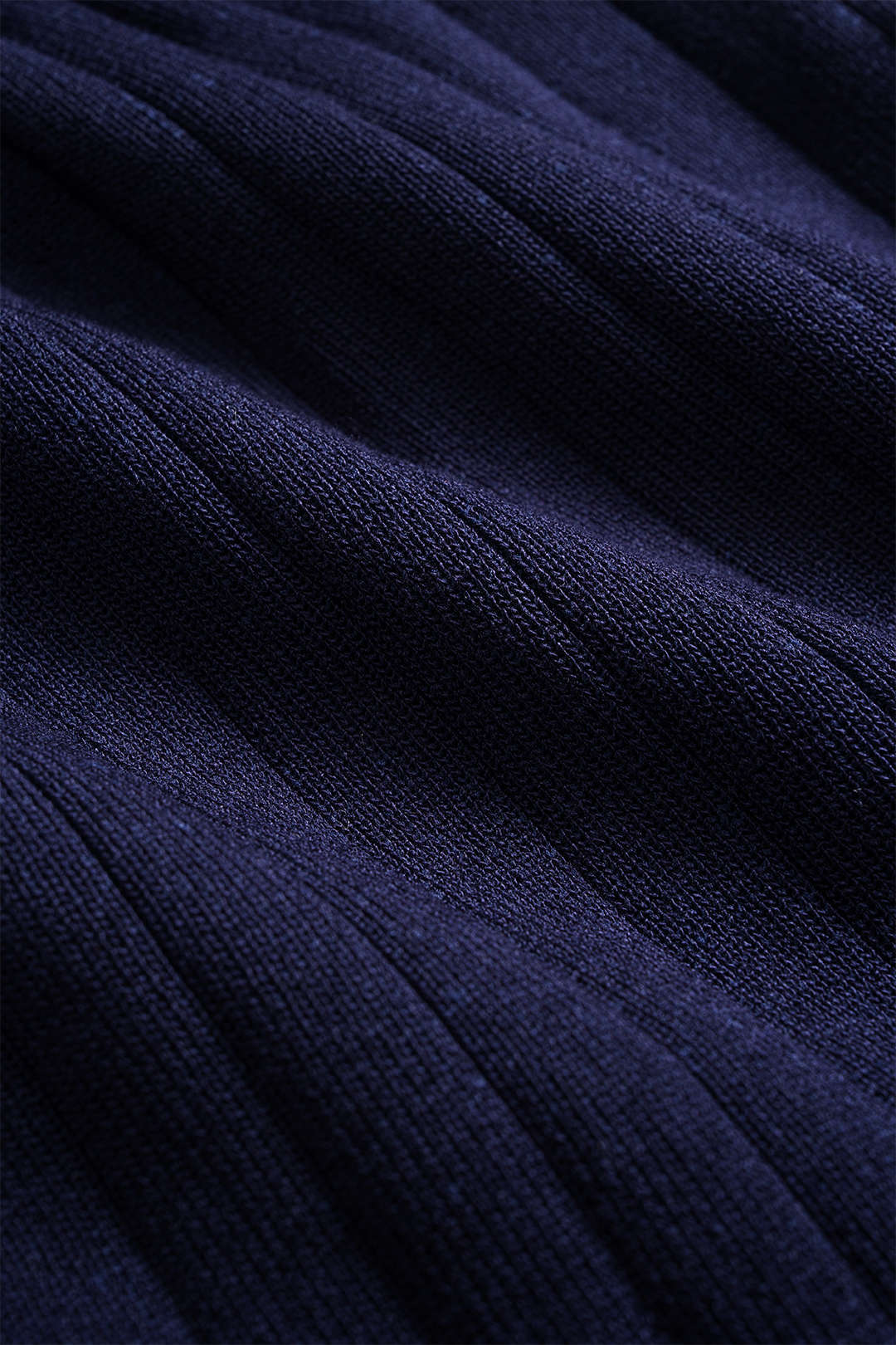 Contrasting Button Long-Sleeve Top and High-Waist Skirt Set