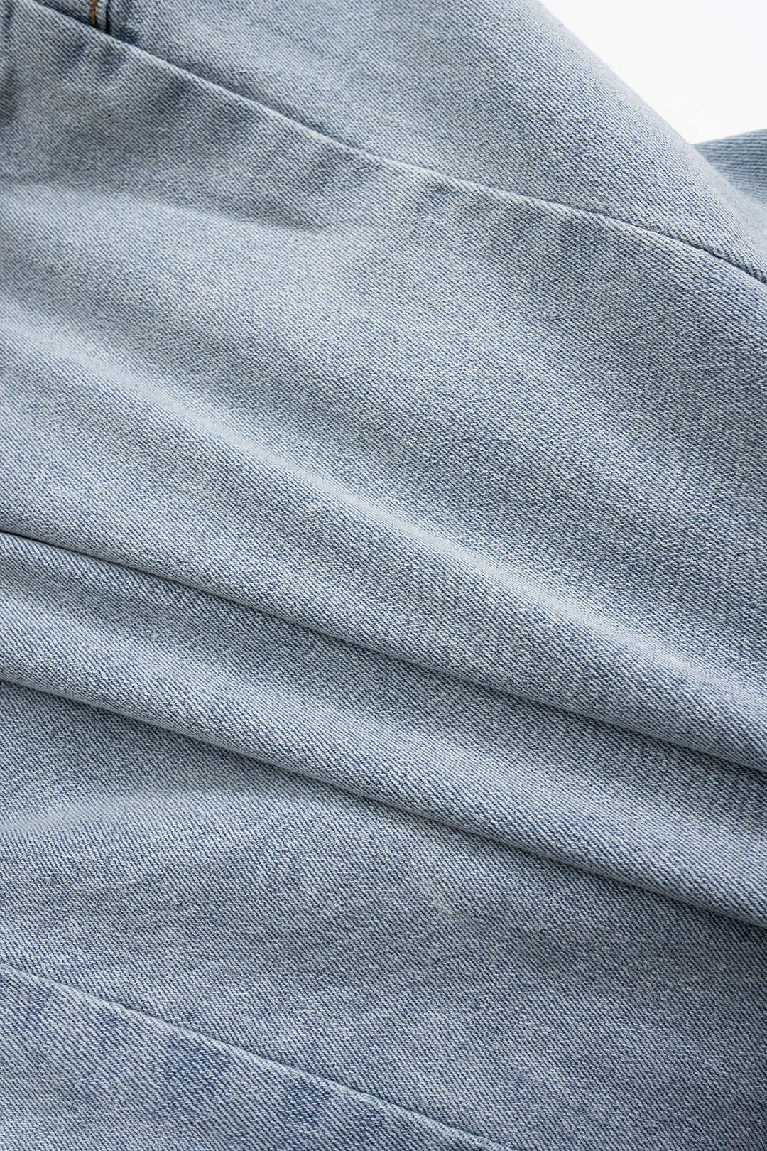 Strapless Button Denim Jumpsuit